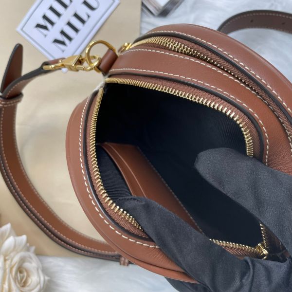 【12期0利率】BURBERRY Louise 徽標圖案棉質圓餅包 