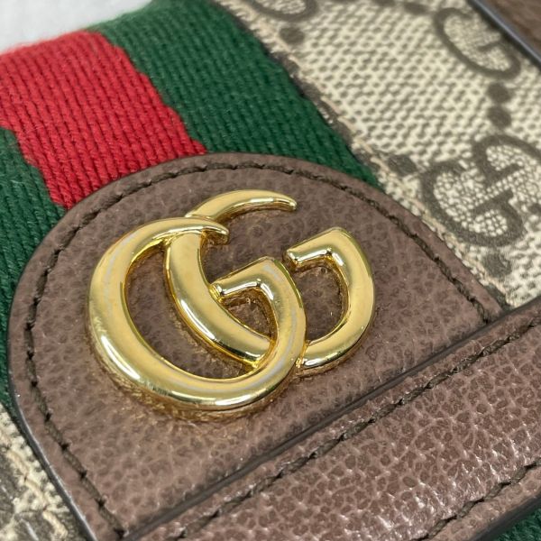 【12期0利率】GUCCI Ophidia 三折拉鍊短夾【9成新】 