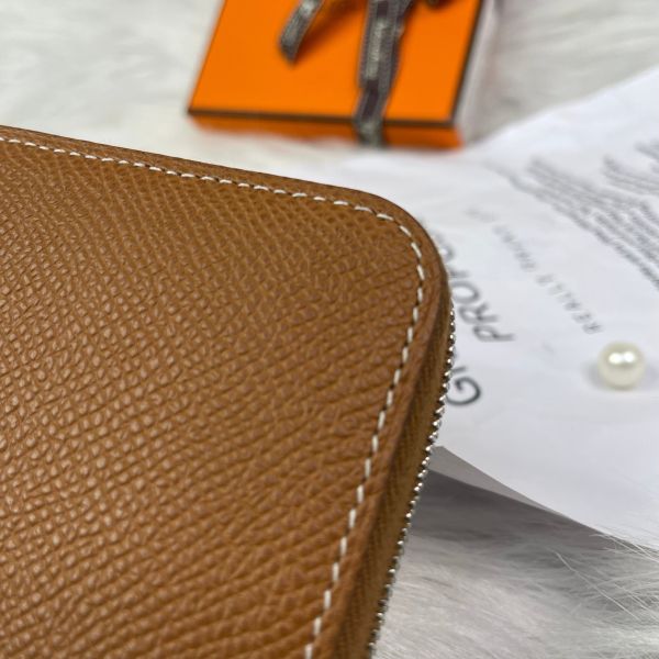 【9.9成新】【12期0利率】SILK`IN COMPACT絲巾零錢包 焦糖色 