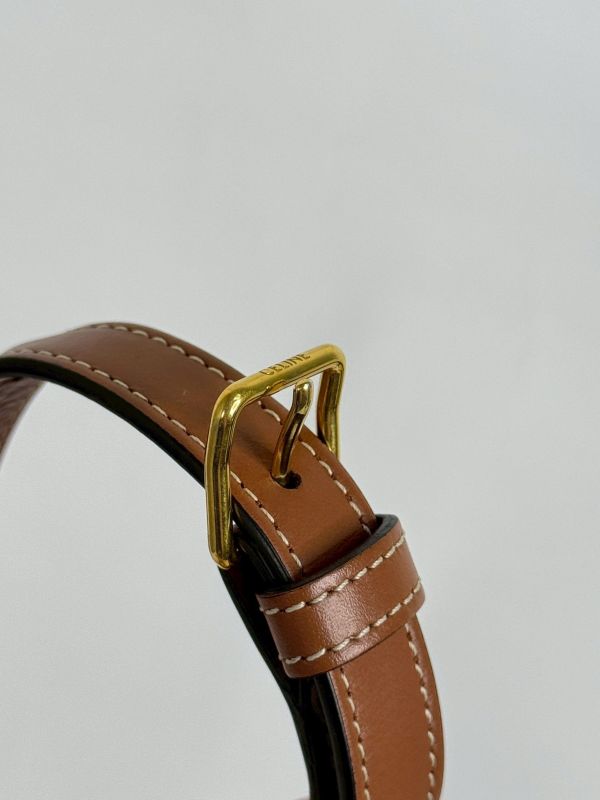 【分期0利率】CELINE Triomphe帆布中型Folco手袋 【9成新】 