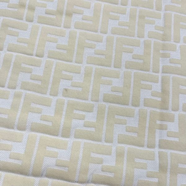 【12期0利率】【99成新】FENDI 白色緹花T恤 L SIZE (5折) 