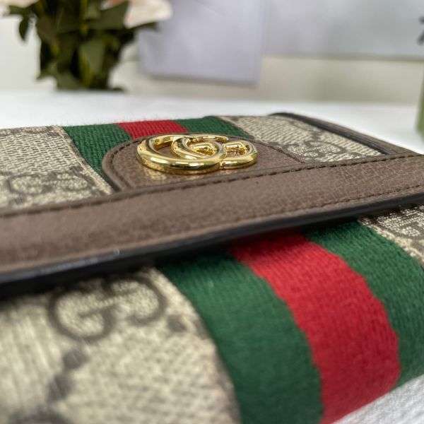 【12期0利率】GUCCI Ophidia 三折拉鍊短夾【9成新】 