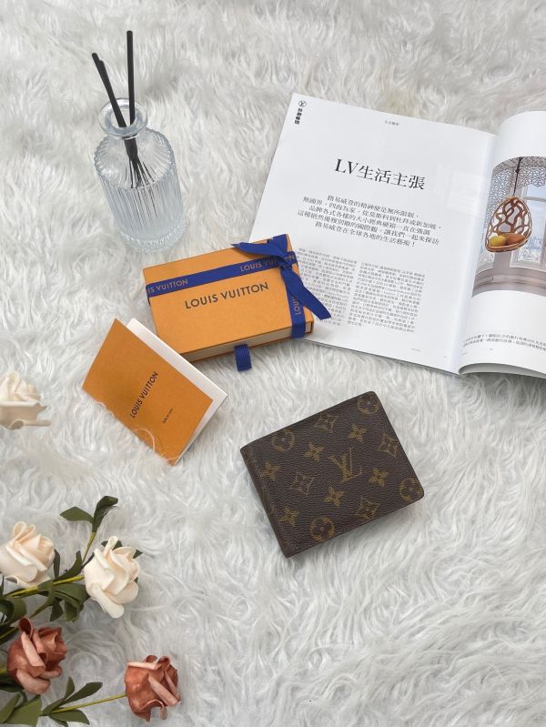 【分期0利率】LV 經典老花照片零錢短夾【85成新】 