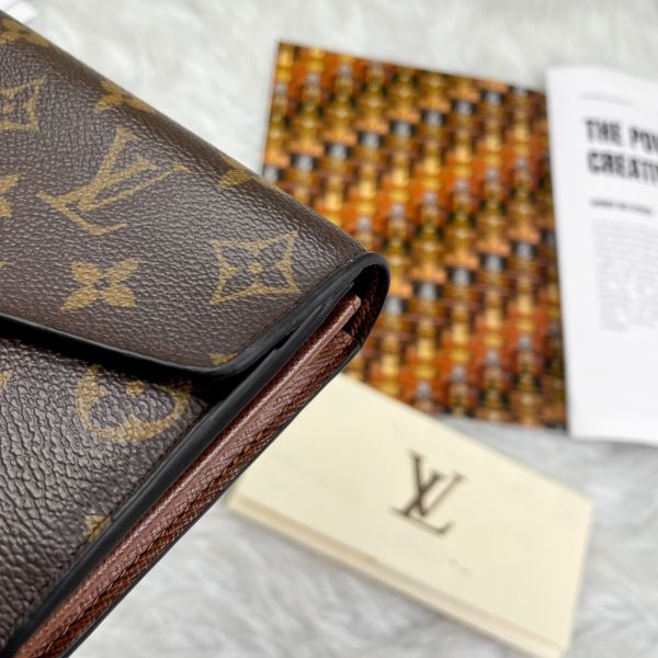 【12期0利率】 LV經典Monogram帆布Sarah長夾【9成新】 