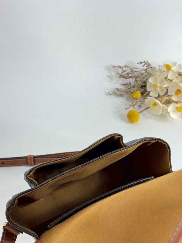 【分期0利率】CELINE Triomphe帆布中型Folco手袋 【9成新】 