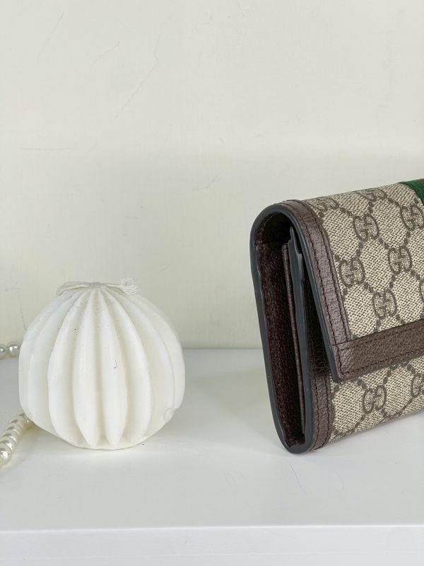 【分期0利率】GUCCI OPHIDIA 織帶扣式信封長夾 【9成新】 