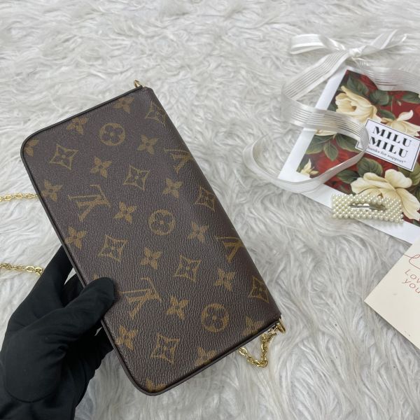 【12期0利率】 LV LV Félicie Pochette 舊款老花三合一 (非絨布內裡)【95成新】 