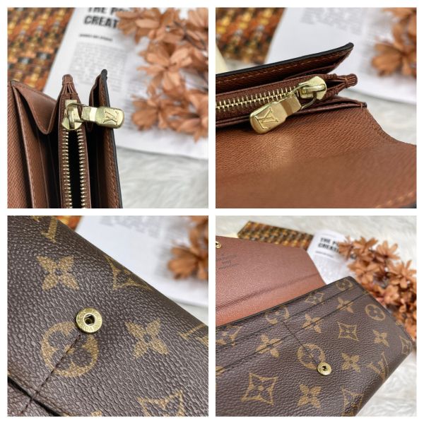 【12期0利率】 LV經典Monogram帆布Sarah長夾【9成新】 