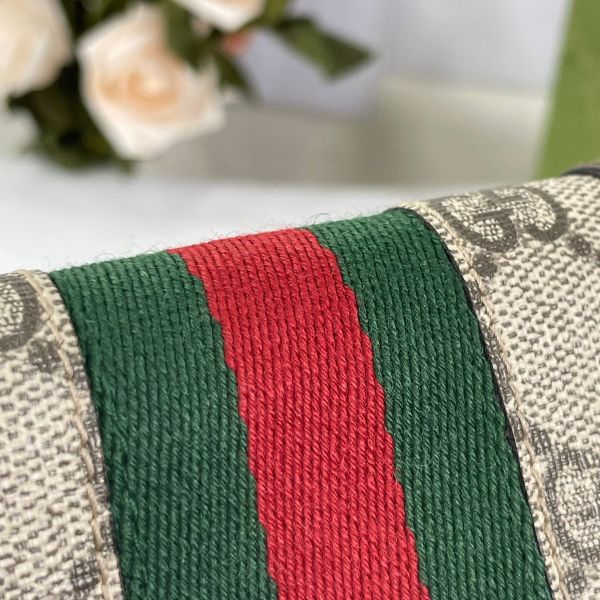 【12期0利率】GUCCI Ophidia 三折拉鍊短夾【9成新】 