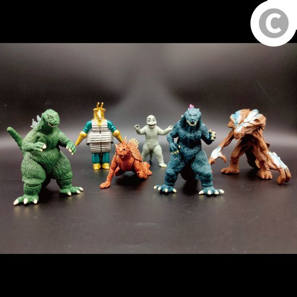 BANDAI GODZILLA 哥吉拉 轉蛋 HG NO.6 全6種 中古品-C級 