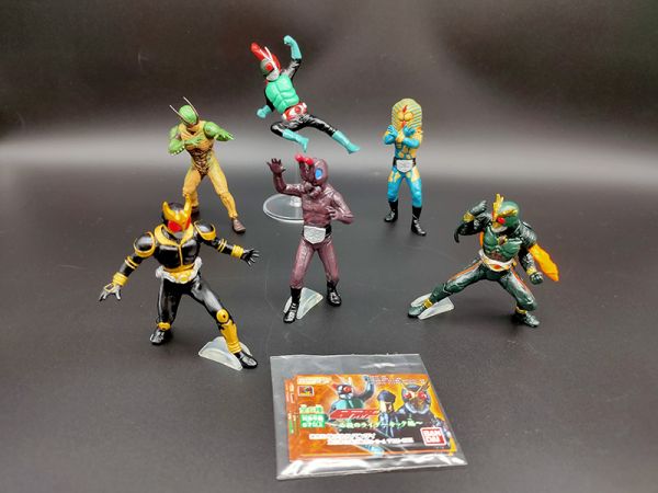 BANDAI 假面騎士 Masked Rider 轉蛋 HG 19 必殺的騎士踢編 全6種 中古品-C級 