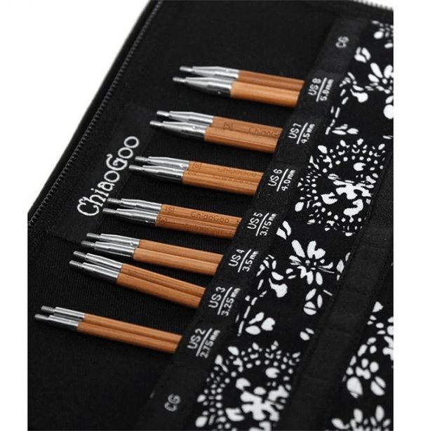 巧姑 ChiaoGoo -  10cm/13cm 竹自由輪針組套(S)(7付) 巧菇 ChiaoGoo、巧姑、輪針、短輪針組