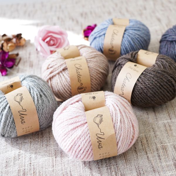 Hara Wool - Knitworm こんにちは毛線 並太 - 貓耳帽線材單顆賣場 