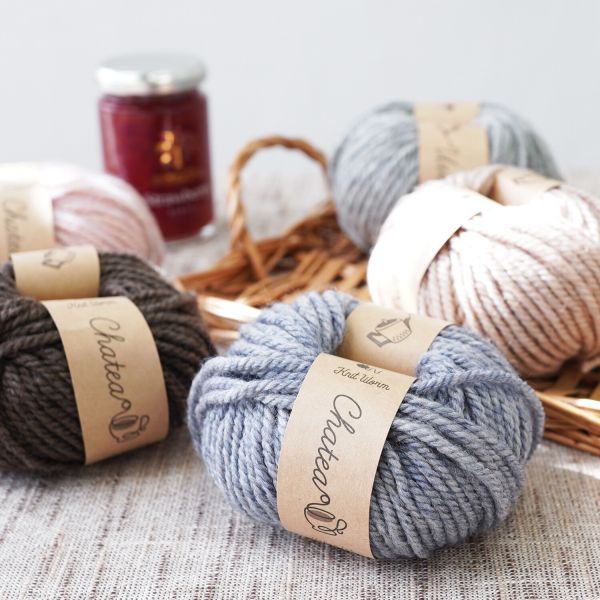 Hara Wool - Knitworm こんにちは毛線 並太 - 貓耳帽線材單顆賣場 