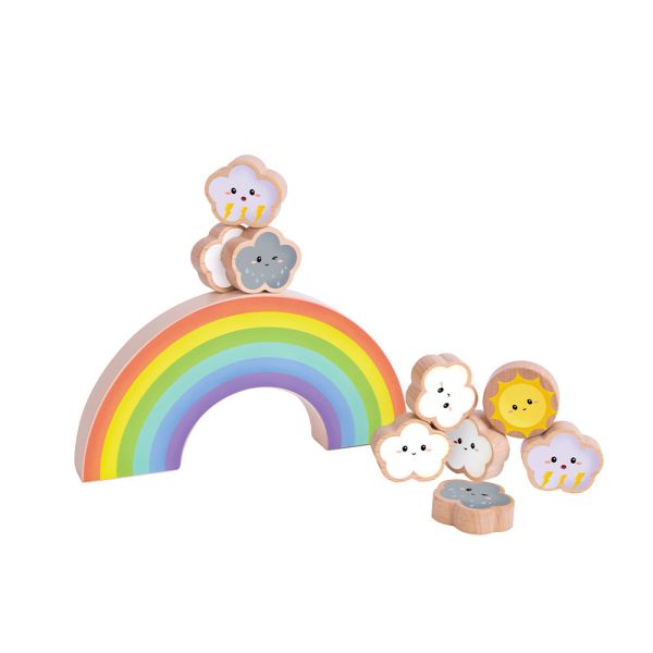彩虹平衡遊戲 Rainbow Balancing｜彩虹雲朵疊疊積木 ．適合18個月以上【德國Classic World客來喜經典木玩】 德國木玩具,德國玩具,客來喜,德國客來喜,德國classicworld,classicworld,classicworld台灣代理,classicworld獨家代理,德國設計玩具,玩具,木玩,經典木玩,木製玩具,木質玩具,兒童玩具,寶寶玩具,益智,益智玩具,安全玩具,無甲醛,零甲醛,無毒,環保漆,手眼協調,視覺發展玩具,智能發展玩具,視覺專注,想像力,積木玩具,邏輯力,拼圖,熊熊套圈圈,套圈圈,熊