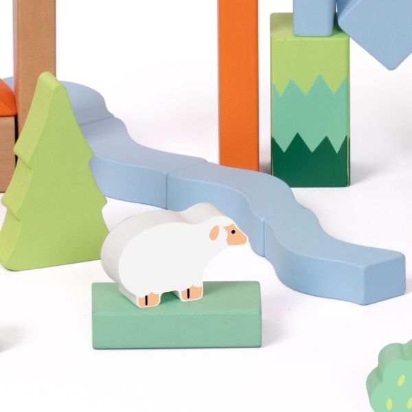 森林探險積木盒50pcs【盒裝】｜森林主題積木盒．適合18個月以上【德國Classic World客來喜經典木玩】 classic world,德國木玩具,德國,客來喜,德國客來喜,德國classicworld,classicworld,classicworld台灣代理,classicworld獨家代理,德國設計玩具,玩具,木玩,經典木玩,木製玩具,木質玩具,兒童玩具,寶寶玩具,益智,益智玩具,安全玩具,無甲醛,零甲醛,無毒,環保漆,手眼協調,視覺發展玩具,智能發展玩具,視覺專注,想像力,創造力,語言表達,磁性