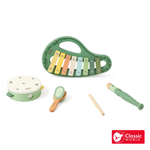 復古莫蘭迪樂器組合 Vintage Music Set｜玩具樂器．適合3歲以上【德國Classic World客來喜經典木玩】 classic world,德國木玩具,德國玩具,客來喜,德國客來喜,德國classicworld,classicworld,classicworld台灣代理,classicworld獨家代理,德國設計玩具,玩具,木玩,經典木玩,木製玩具,木質玩具,兒童玩具,寶寶玩具,益智,益智玩具,安全玩具,無甲醛,零甲醛,無毒,環保漆,手眼協調,視覺發展玩具,智能發展玩具,視覺專注,抓握力,音樂玩具,樂器,木