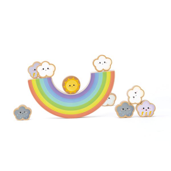 彩虹平衡遊戲 Rainbow Balancing｜彩虹雲朵疊疊積木 ．適合18個月以上【德國Classic World客來喜經典木玩】 德國木玩具,德國玩具,客來喜,德國客來喜,德國classicworld,classicworld,classicworld台灣代理,classicworld獨家代理,德國設計玩具,玩具,木玩,經典木玩,木製玩具,木質玩具,兒童玩具,寶寶玩具,益智,益智玩具,安全玩具,無甲醛,零甲醛,無毒,環保漆,手眼協調,視覺發展玩具,智能發展玩具,視覺專注,想像力,積木玩具,邏輯力,拼圖,熊熊套圈圈,套圈圈,熊