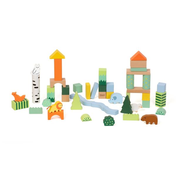 森林探險積木盒50pcs【盒裝】｜森林主題積木盒．適合18個月以上【德國Classic World客來喜經典木玩】 classic world,德國木玩具,德國,客來喜,德國客來喜,德國classicworld,classicworld,classicworld台灣代理,classicworld獨家代理,德國設計玩具,玩具,木玩,經典木玩,木製玩具,木質玩具,兒童玩具,寶寶玩具,益智,益智玩具,安全玩具,無甲醛,零甲醛,無毒,環保漆,手眼協調,視覺發展玩具,智能發展玩具,視覺專注,想像力,創造力,語言表達,磁性