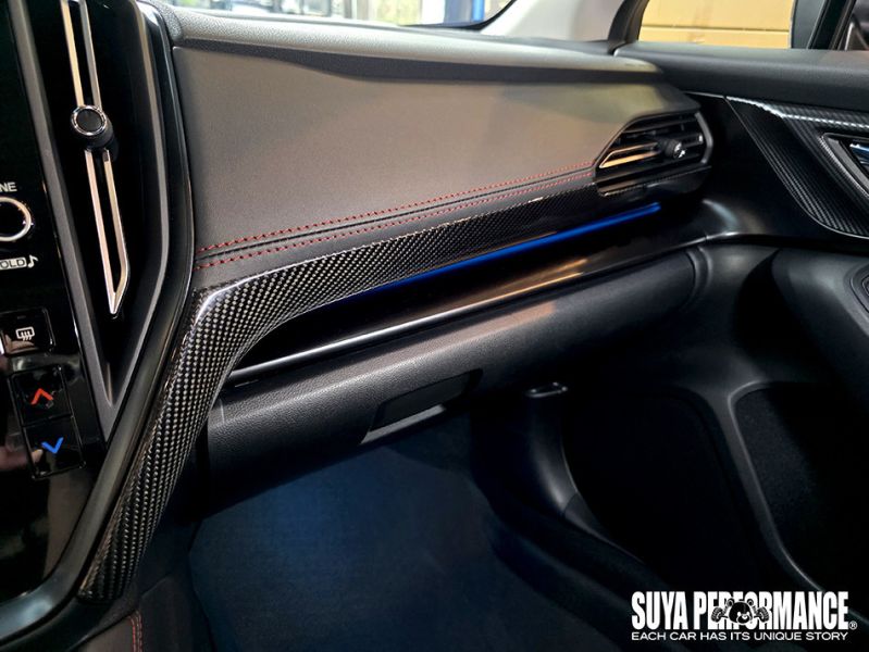 FloKraft DRY Carbon Fiber Dashboard Trim (Middle) For 2023+ SUBARU WRX (VB) / Wagon (VN) 