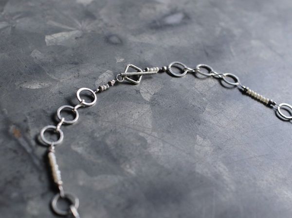 OMAKE｜珍珠銀圈項鍊 