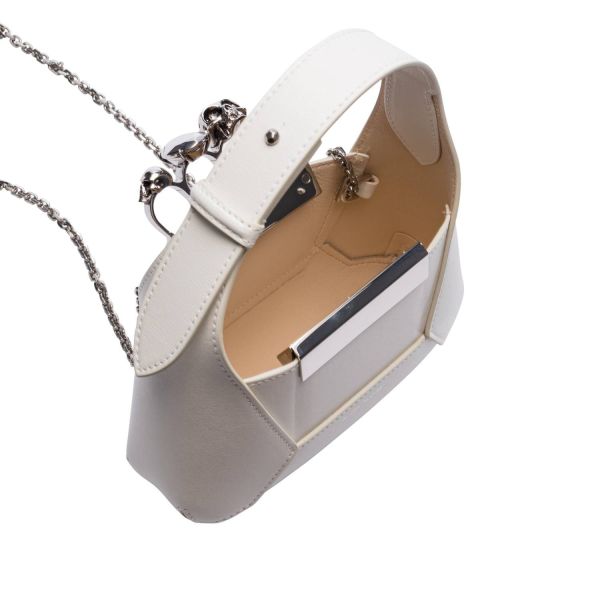 Alexander Mcqueen 731136  Jewelled Hobo 迷你包  白色 Alexander Mcqueen 731136 Jewelled Hobo 迷你包
白色