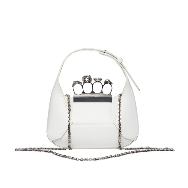 Alexander Mcqueen 731136  Jewelled Hobo 迷你包  白色 Alexander Mcqueen 731136 Jewelled Hobo 迷你包
白色