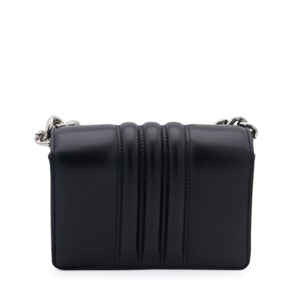 Alexander Mcqueen 708146 四環戒指手拿肩背包  黑色 