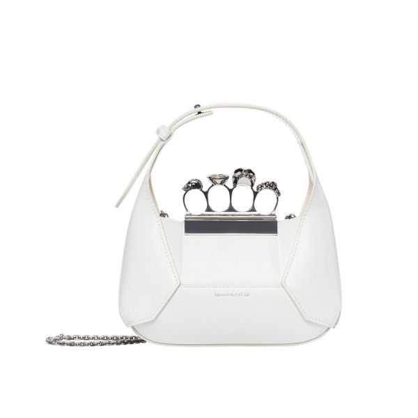 Alexander Mcqueen 731136  Jewelled Hobo 迷你包  白色 Alexander Mcqueen 731136 Jewelled Hobo 迷你包
白色