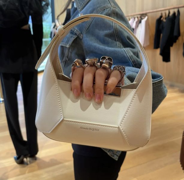 Alexander Mcqueen 731136  Jewelled Hobo 迷你包  白色 Alexander Mcqueen 731136 Jewelled Hobo 迷你包
白色