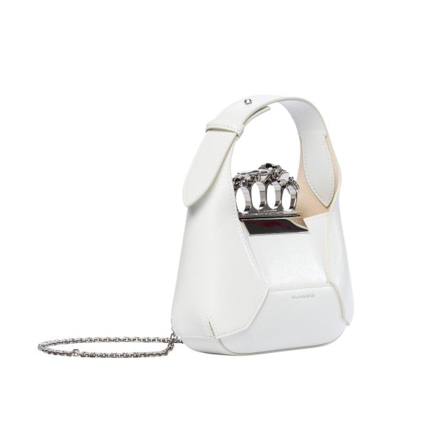 Alexander Mcqueen 731136  Jewelled Hobo 迷你包  白色 Alexander Mcqueen 731136 Jewelled Hobo 迷你包
白色