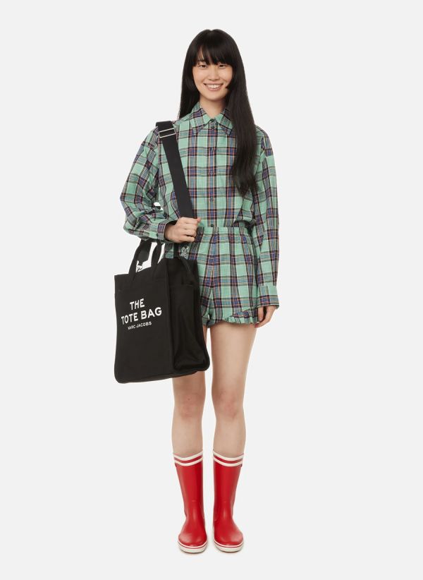 The Marc Jacobs The Functional Tote 帆布包   黑色 Marc Jacobs、Functional、托特包、帆布包、黑色包包、實用包款、平行輸入、精品平行輸入、100%真品、專櫃真品保證、精品折扣、優惠精品價格、限時優惠、快速配送、台灣精品代購