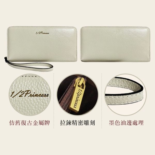 真皮佛卡夏手拿長夾 