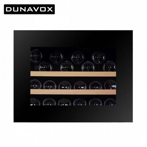 【匈牙利Dunavox】爵士黑紅酒櫃可崁入櫥櫃16瓶 (DAV-18.46B.TO.TW) DAV-18.46B.TO.TW,匈牙利,Dunavox,爵士黑,紅酒櫃,崁入櫥櫃,16瓶