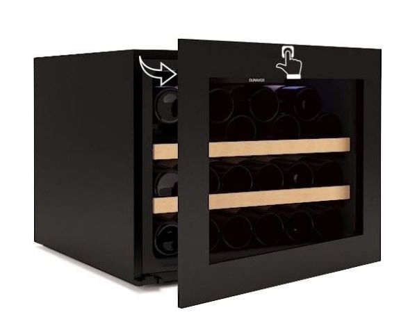 【匈牙利Dunavox】爵士黑紅酒櫃可崁入櫥櫃16瓶 (DAV-18.46B.TO.TW) DAV-18.46B.TO.TW,匈牙利,Dunavox,爵士黑,紅酒櫃,崁入櫥櫃,16瓶