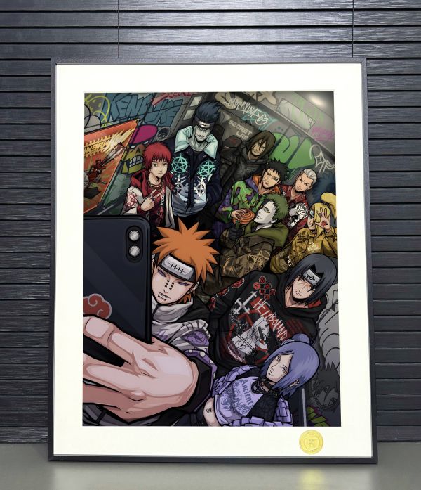 H2工作室 《嘻哈曉組織》火影忍者裝飾畫 