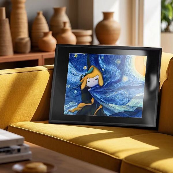 千鳥社 《星空基拉祈》寶可夢許願星梵高午睡毯地毯裝飾畫 