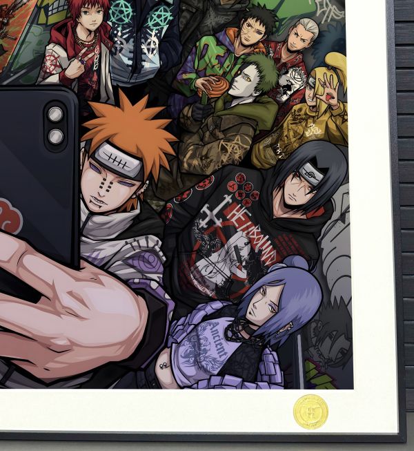 H2工作室 《嘻哈曉組織》火影忍者裝飾畫 