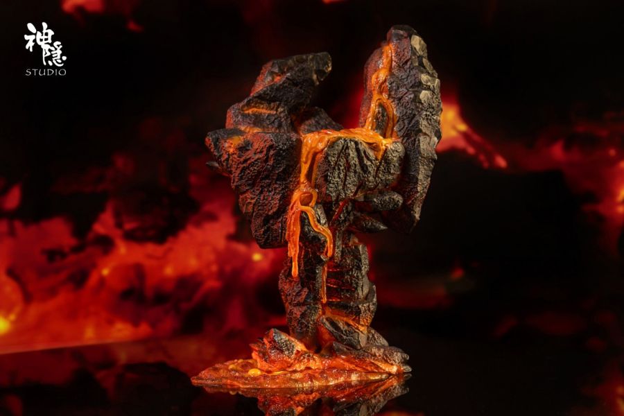 神隱工作室 寵物小精靈系列-熔岩上的小火龍 