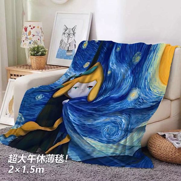 千鳥社 《星空基拉祈》寶可夢許願星梵高午睡毯地毯裝飾畫 