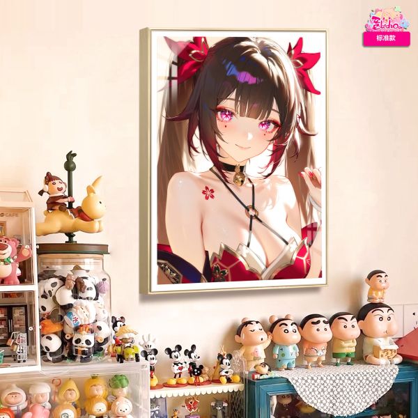 阿喵畫社 半身迎辰火花 裝飾畫 