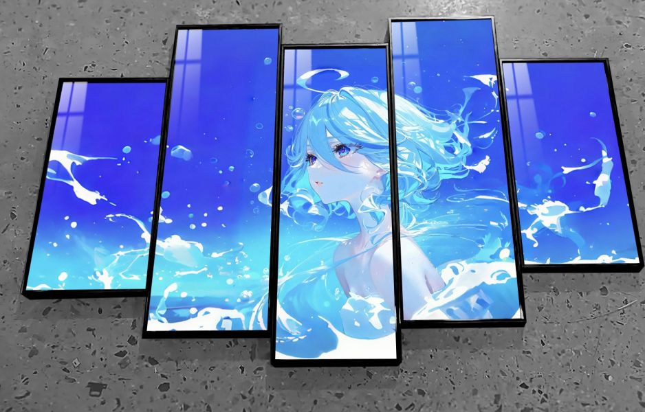 阿喵畫社 深海芙寧娜異形套組裝飾畫 