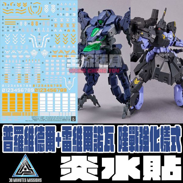 炎水貼 30MM 普羅維德爾+雷維爾諾瓦 陸戰強化樣式 專用水貼 CG30MM04 炎水貼 30MM 普羅維德爾+雷維爾諾瓦 陸戰強化樣式 專用水貼 CG30MM04