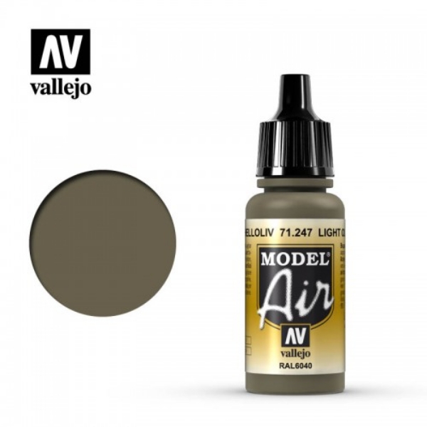 西班牙 Vallejo AV水性漆 Model Air 71247 淺橄欖色 17ml 