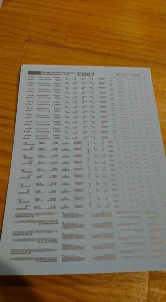 DL大林水貼 C007 通用警告標誌 金屬銀 高品質超薄水貼 