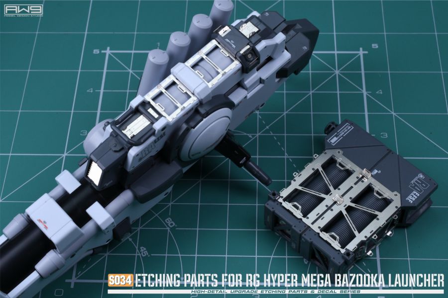 鋼魂 AW9 S34 S034 1/144 RG PB 海牛鋼彈米家粒子砲蝕刻片水貼改套 