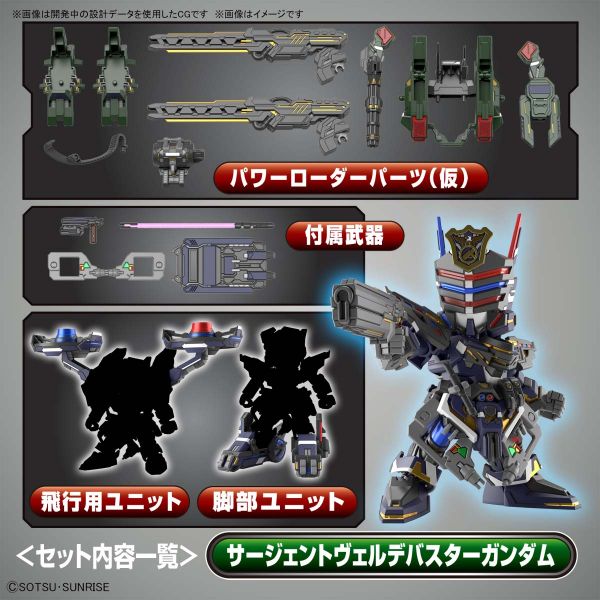 萬代 BANDAI SD鋼彈世界 群英集 警官翠綠暴風鋼彈 DX套組 