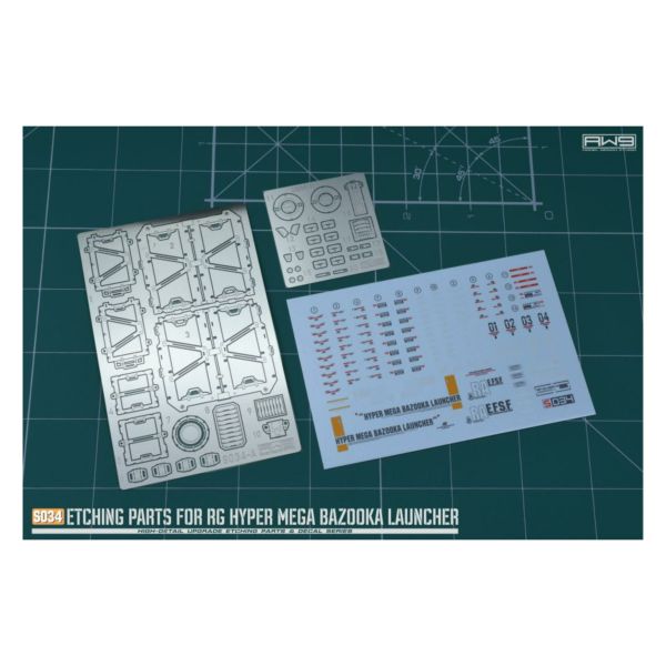 鋼魂 AW9 S34 S034 1/144 RG PB 海牛鋼彈米家粒子砲蝕刻片水貼改套 