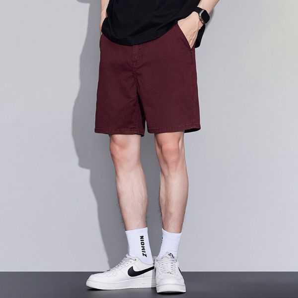 馳格休閒直筒四分短褲 - 4配色 幕峰MuFeng,男裝,四分短褲,直筒短褲,休閒褲,百搭男裝,褲子,網路購物,2025,時尚潮流