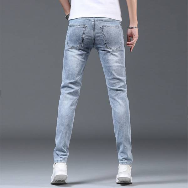 吹境刷破牛仔長褲 - 1配色 幕峰,Mufeng,牛仔,流行,上衣,褲子,外套,穿搭,印花,服飾